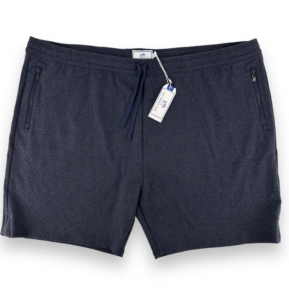 Southern Tide Backrush Heather Navy Blue Lounge Shorts Mens Size XXL Pull On